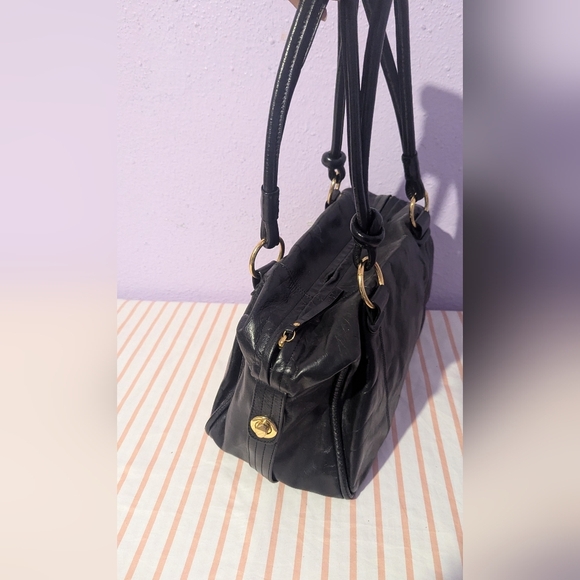 Donna DixonElegant Black Leather Handbag - Picture 3 of 6